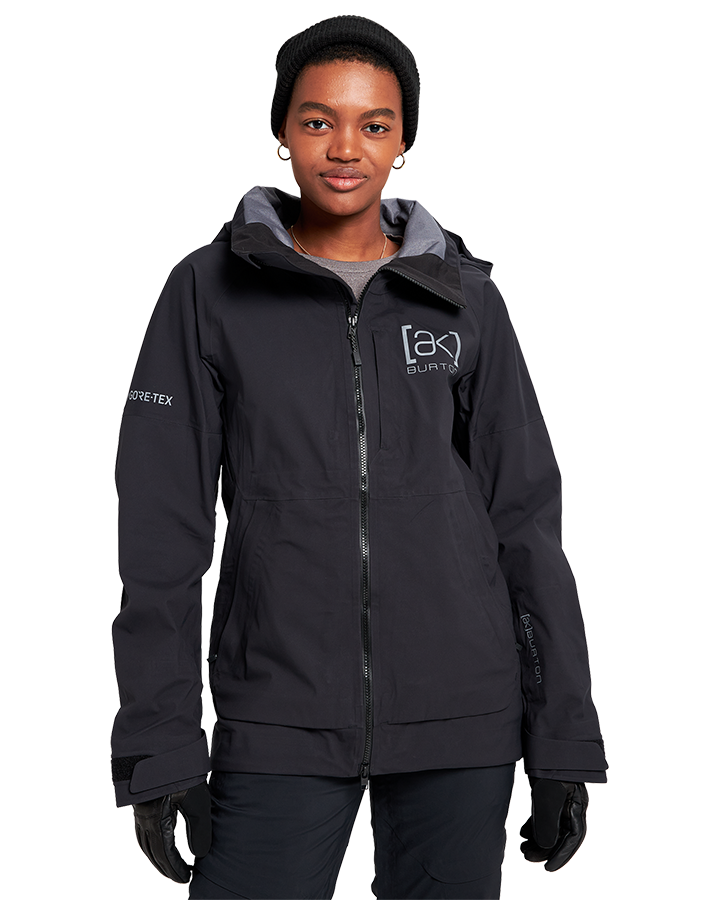 Burton Womens [ak]® Kimmy Gore-Tex 3L Stretch Jacket - True Black - 2023 Women's Snow Jackets - Trojan Wake Ski Snow