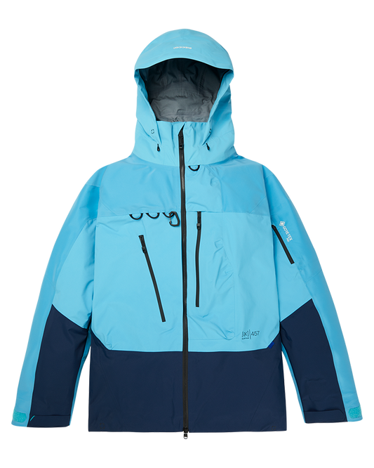 Burton Mens [ak]® Japan Guide Gore-Tex Pro 3L Jacket - Cyan/Noir Blue - 2023 Men's Snow Jackets - Trojan Wake Ski Snow