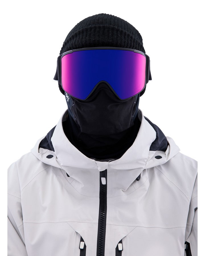 Anon M4S Cylindrical Snow Goggles + Bonus Lens + Mfi® Face Mask - Black/Perceive Sunny Red Lens Snow Goggles - Mens - Trojan Wake Ski Snow