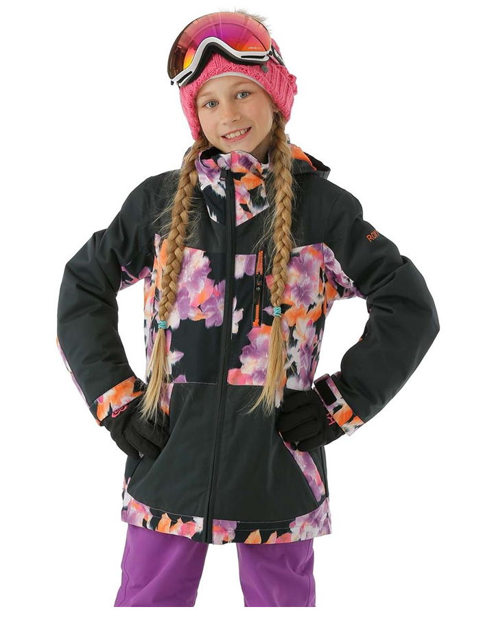 Roxy Presence Girls Snow Jacket - Jorja - 2022 Kids' Snow Jackets - Trojan Wake Ski Snow