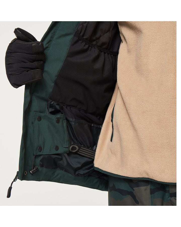 Oakley Tnp Tbt Insulated Jacket - Hunter Green/Blackout Men's Snow Jackets - Trojan Wake Ski Snow