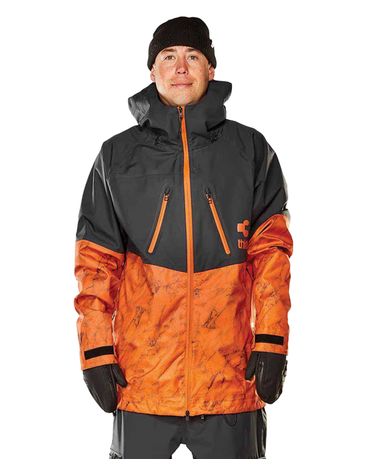 Thirtytwo Tm-3 Jacket - Black/Orange Men's Snow Jackets - Trojan Wake Ski Snow