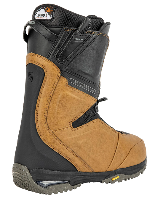 Nitro Team TLS Snowboard Boots - Brown/Black - 2023 Snowboard Boots - Mens - Trojan Wake Ski Snow
