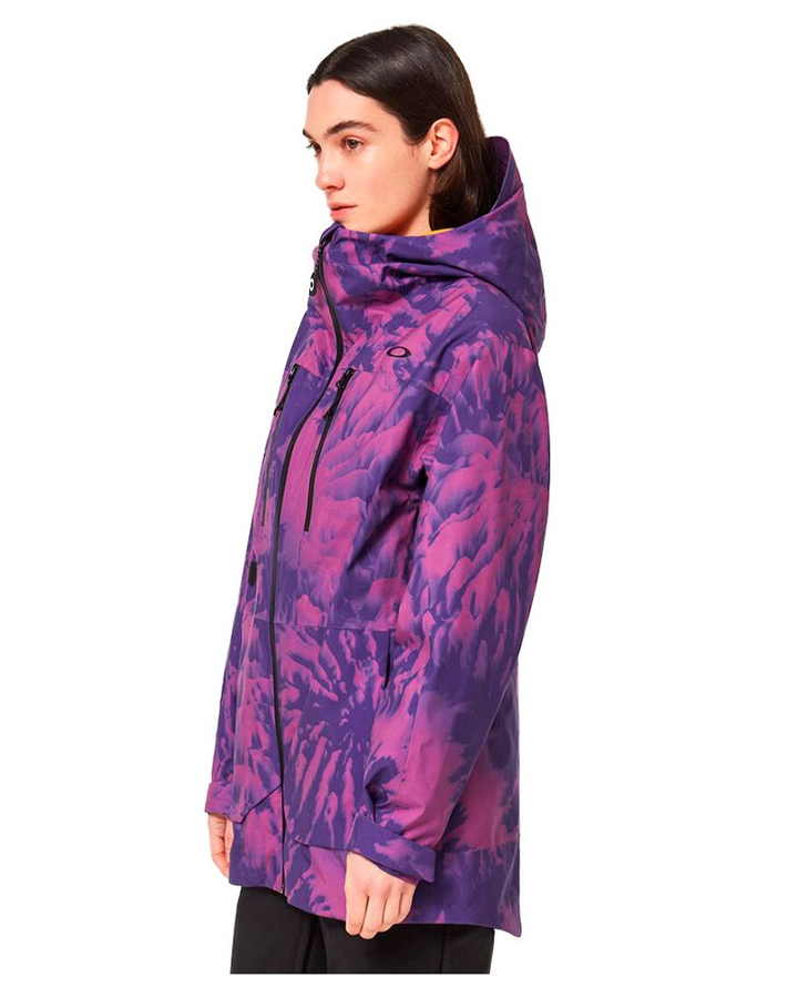 Oakley Juno Shell Snow Jacket - Purple Mountain Td Print - 2023 Women's Snow Jackets - Trojan Wake Ski Snow