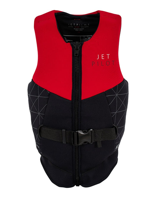 Jetpilot Cause Ladies Neo Vest - Red L50/Black - 2022 Life Jackets - Womens - Trojan Wake Ski Snow