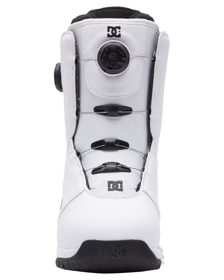 DC Control BOA Snowboard Boots - White/White/Black - 2023 Snowboard Boots - Mens - Trojan Wake Ski Snow