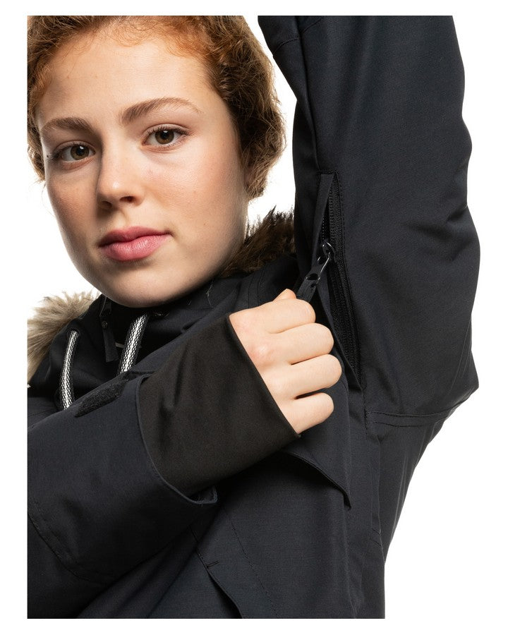 Roxy Shelter Womens Snow Jacket - True Black - 2023 Women's Snow Jackets - Trojan Wake Ski Snow