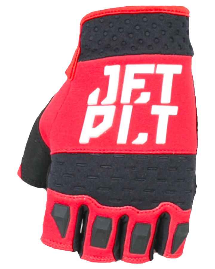 Jetpilot RX Short Finger Race Glove - Red - 2023 Jetski Gloves - Trojan Wake Ski Snow