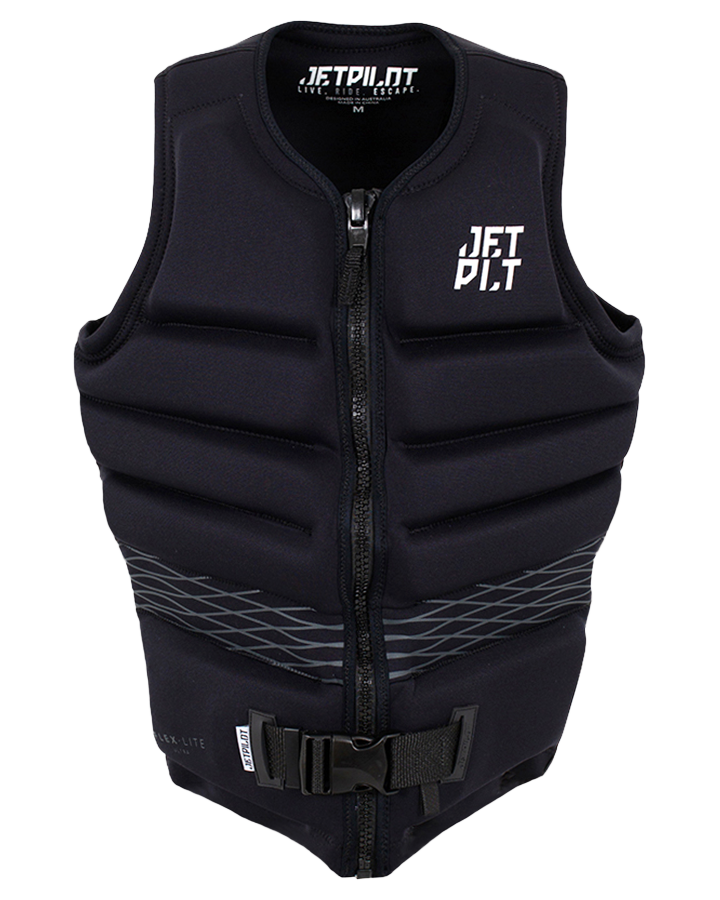 Jetpilot Hyperflex F/E Mens Neo Vest - Black - 2023 Life Jackets - Mens - Trojan Wake Ski Snow