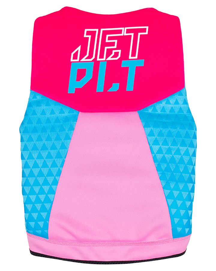 Jetpilot The Cause F/E Youth Neo Vest - Pink - 2023 Life Jackets - Kids - Trojan Wake Ski Snow