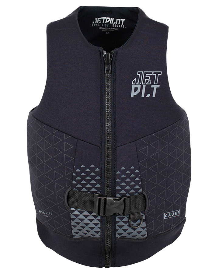 Jetpilot Cause Mens SGrip F/E Neo Vest Black 2023 Life Jackets Mens