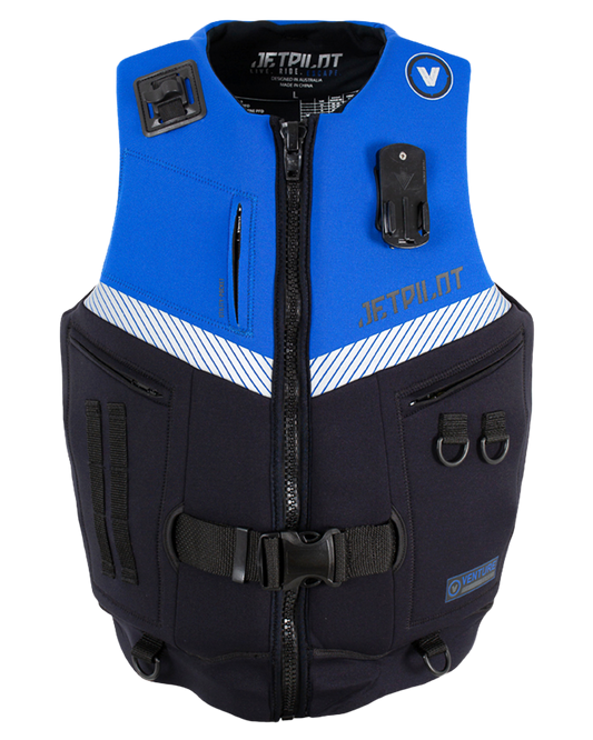 Jetpilot Venture Mens Neo Vest - Black/Blue - 2023 Life Jackets - Mens - Trojan Wake Ski Snow