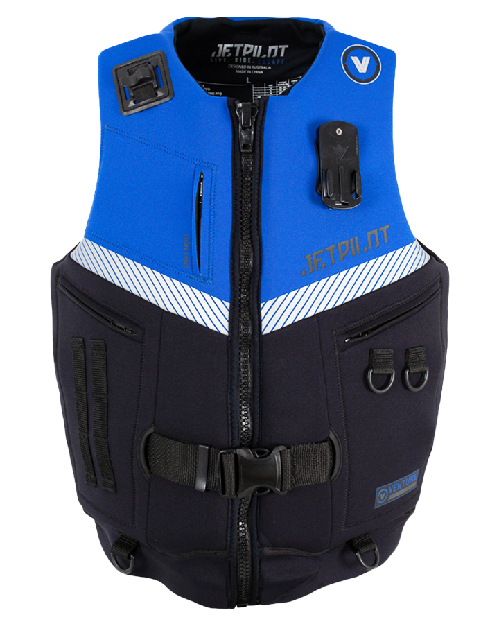 Jetpilot Venture Mens Neo Vest Black/Blue 2023 Life Jackets Mens