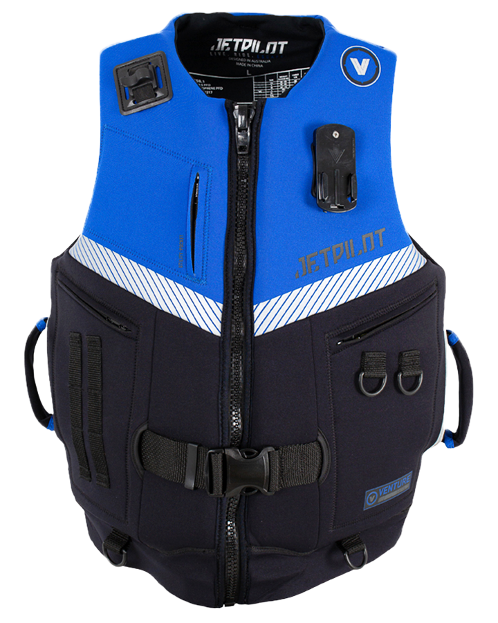 Jetpilot Venture Mens Neo Vest Black/Blue 2023 Life Jackets Mens