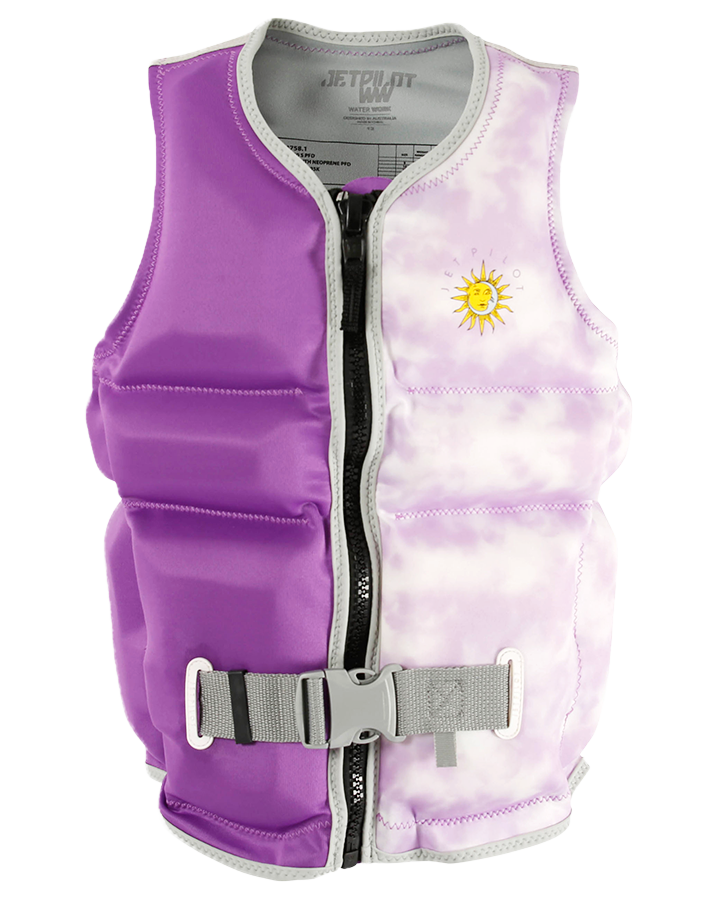 Jetpilot X1 Girls Youth Neo Vest Purple 2023 Life Jackets Kids