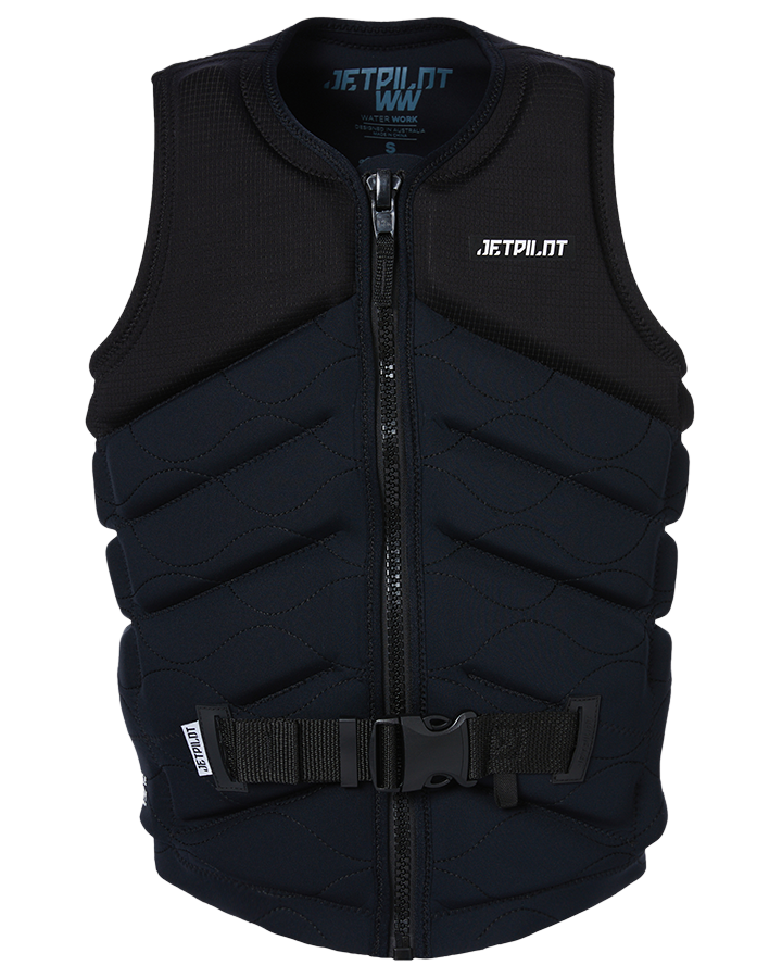 Jetpilot X1 F/E Mens Neo Vest - Busty - Black/Black - 2023 Life Jackets - Mens - Trojan Wake Ski Snow