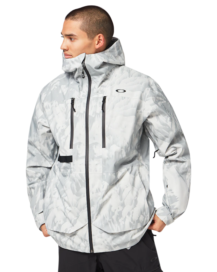 Oakley Tc Earth Shell Jacket Snow Jacket - Grey Mountain Tie Dye - 2023 Men's Snow Jackets - Trojan Wake Ski Snow