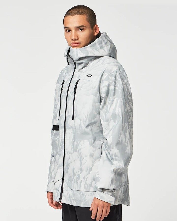 Oakley Tc Earth Shell Jacket Snow Jacket - Grey Mountain Tie Dye - 2023 Men's Snow Jackets - Trojan Wake Ski Snow