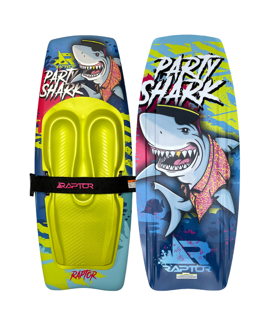Raptor Party Shark Kneeboard - 2024 Kneeboards - Fibreglass - Trojan Wake Ski Snow