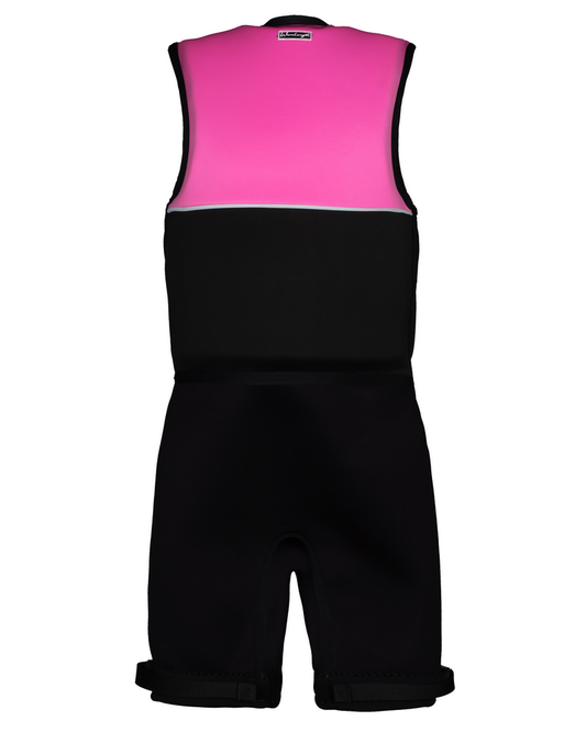 Wavelength Junior Buoyancy Suit - Flamingo Pink - 2023 Buoyancy Suits - Kids - Trojan Wake Ski Snow