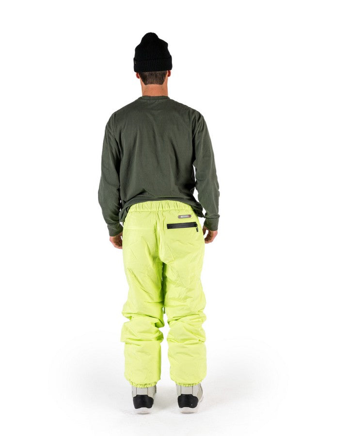 L1 Aftershock Pant - Bright Lime - 2022 (L) Men's Snow Pants - Trojan Wake Ski Snow
