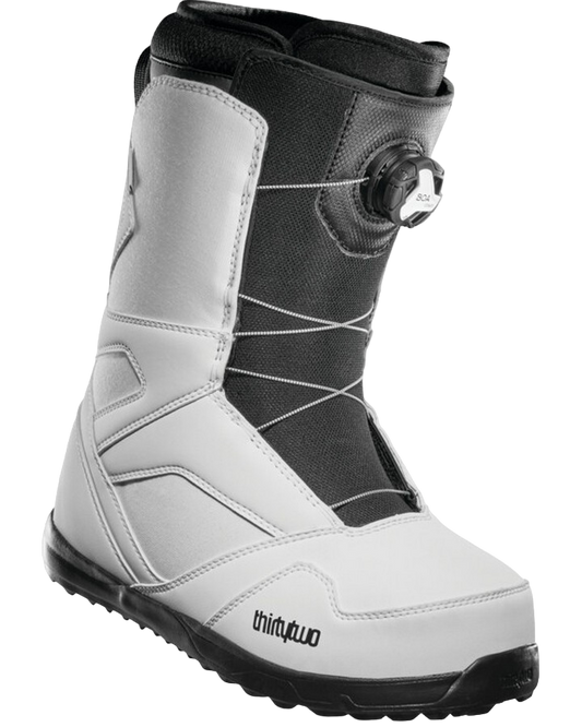 Thirtytwo STW Boa Snowboard Boots - White - 2022 Snowboard Boots - Mens - Trojan Wake Ski Snow