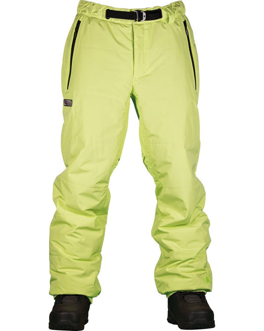 L1 Aftershock Pant - Bright Lime - 2022 (L) Men's Snow Pants - Trojan Wake Ski Snow