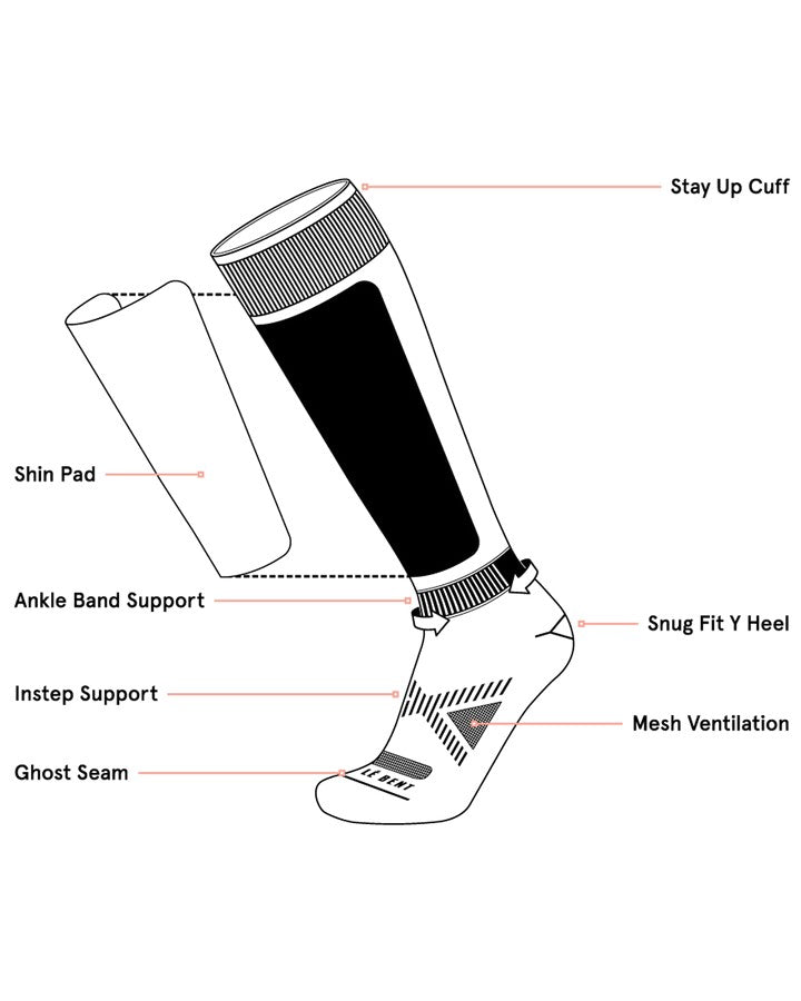 Le Bent Core Ultra Light Snow Socks - 2023 Socks - Trojan Wake Ski Snow