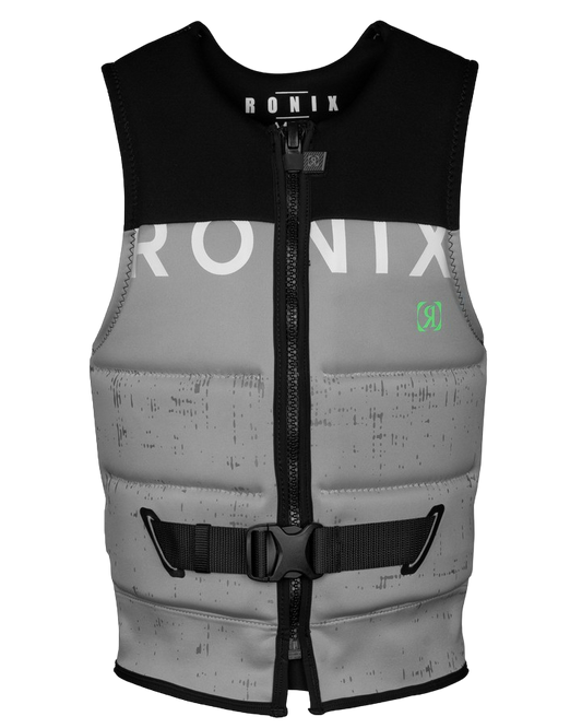 Ronix Supreme L50s Vest - Black/Dove Grey - 2022 Life Jackets - Mens - Trojan Wake Ski Snow