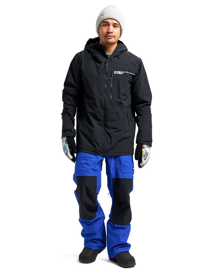 Burton Mens Peasy 2L Jacket - True Black - 2023 Men's Snow Jackets - Trojan Wake Ski Snow