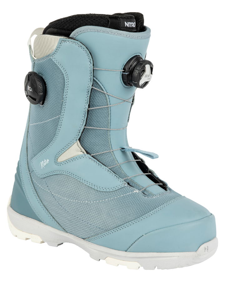 Nitro Cypress BOA Dual Womens Snowboard Boots - Blue/Grey - 2023 Snowboard Boots - Womens - Trojan Wake Ski Snow
