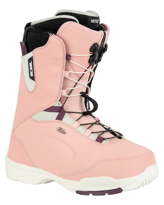 Nitro Scala TLS Womens Snowboard Boots - Rose/White - 2023 Women's Snowboard Boots - Trojan Wake Ski Snow