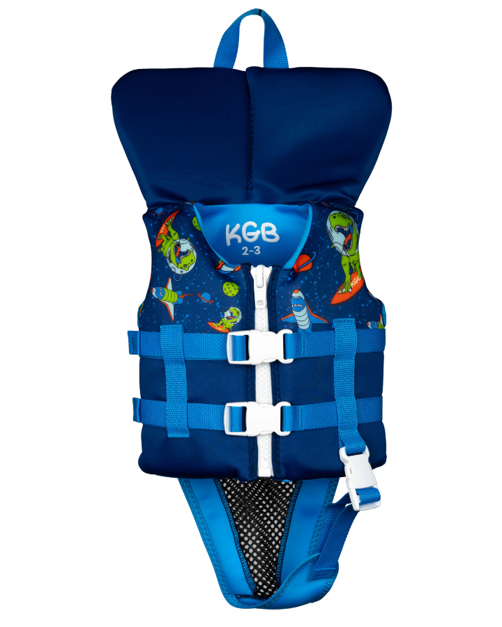 KGB Junior Boys Vest With Collar - Out of Space Life Jackets - Kids - Trojan Wake Ski Snow