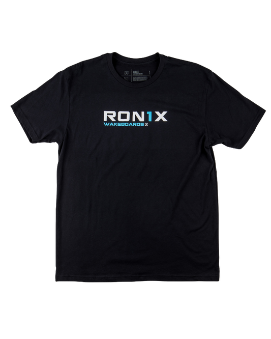 Ronix One Tee - 1260 Black - 2023 Shirts - Mens - Trojan Wake Ski Snow