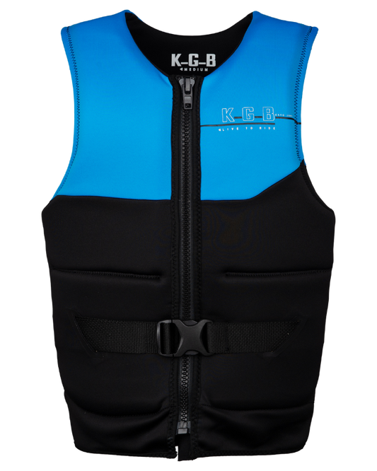 KGB Tempo Vest - Electric Blue - 2023 Life Jackets - Mens - Trojan Wake Ski Snow
