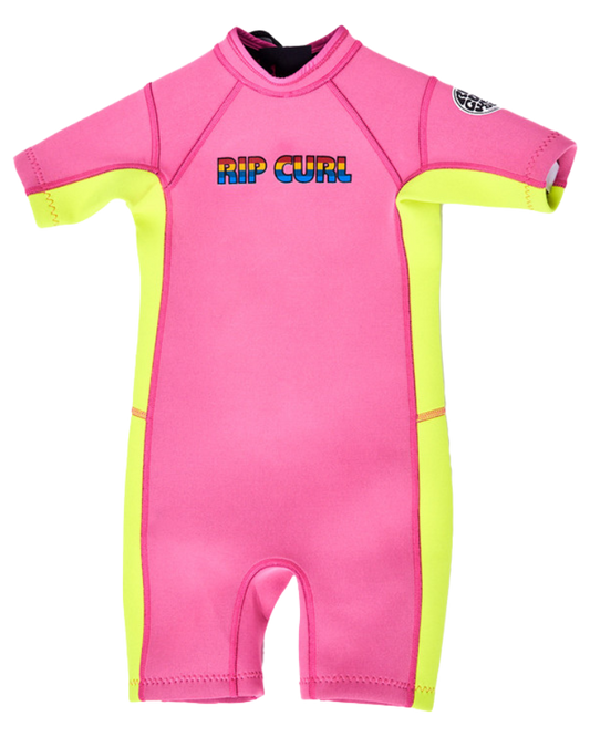 Rip Curl Groms Omega Bz Spring Suit - Pink - 2023 Steamers - Kids - Trojan Wake Ski Snow