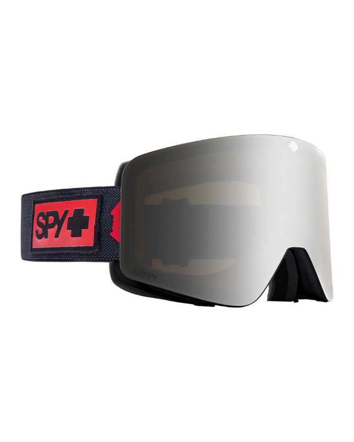 Spy Marauder Snow Goggles - Night Rider / Matte Black w/ Happy Bronze Silver Spectra Mirror - 2023 Snow Goggles - Mens - Trojan Wake Ski Snow