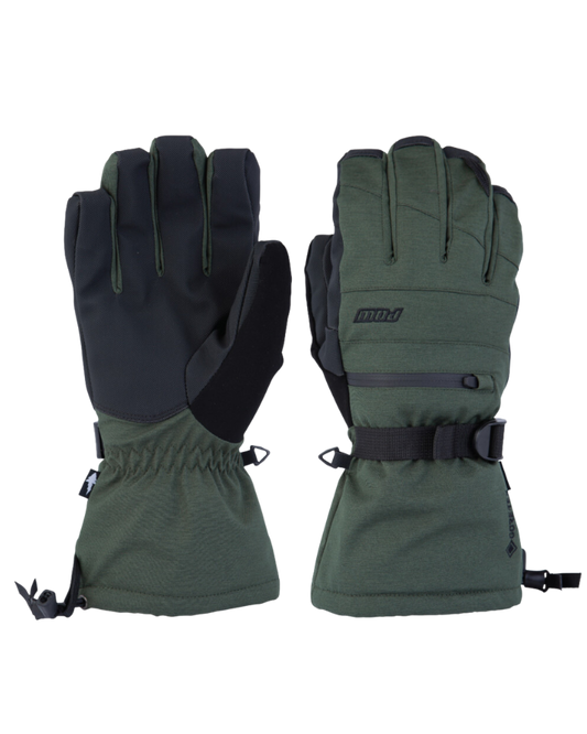POW Wayback GTX Long Glove +Warm - Kombu Green - 2023 Men's Snow Gloves & Mittens - Trojan Wake Ski Snow