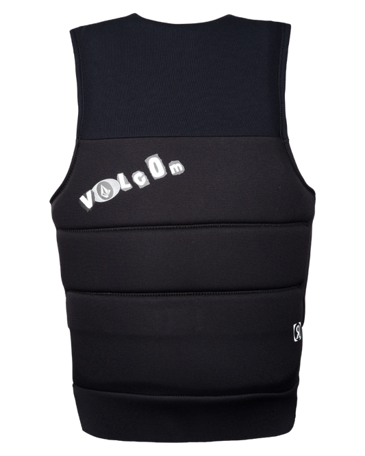 Ronix Volcom L50s Jacket - Black/White Clippings - 2023 Life Jackets - Mens - Trojan Wake Ski Snow