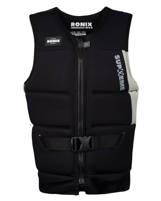 Ronix Supreme L50s Jacket - Black/Sand - 2023 Life Jackets - Mens - Trojan Wake Ski Snow