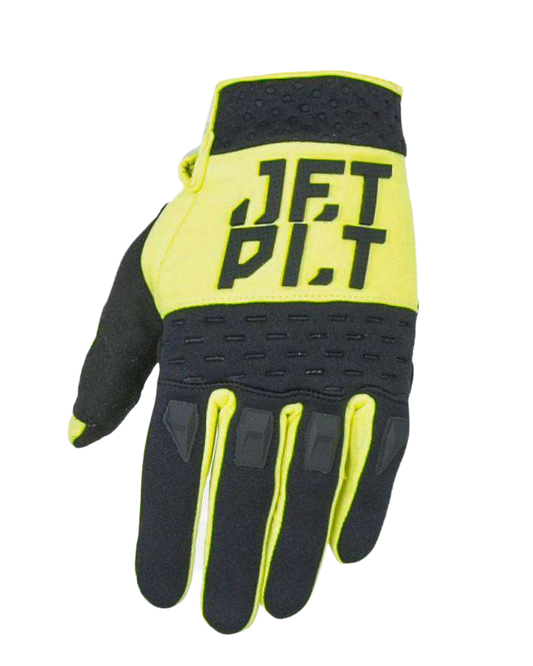 Jetpilot RX Race Glove - Yellow/Black - 2022 Jetski Gloves - Trojan Wake Ski Snow
