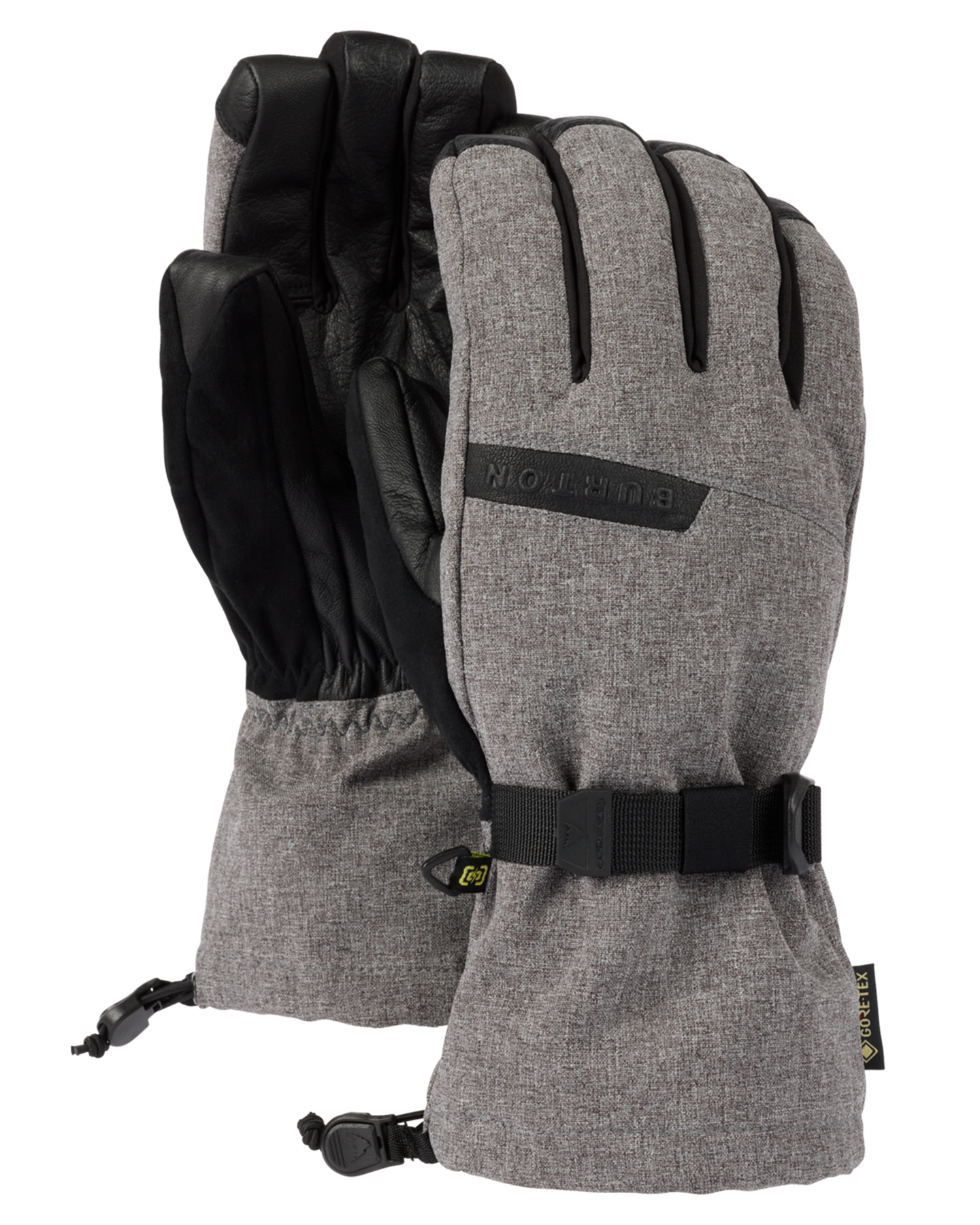 Burton Men's Deluxe Gore-Tex Snow Gloves - Gray Heather Men's Snow Gloves & Mittens - Trojan Wake Ski Snow