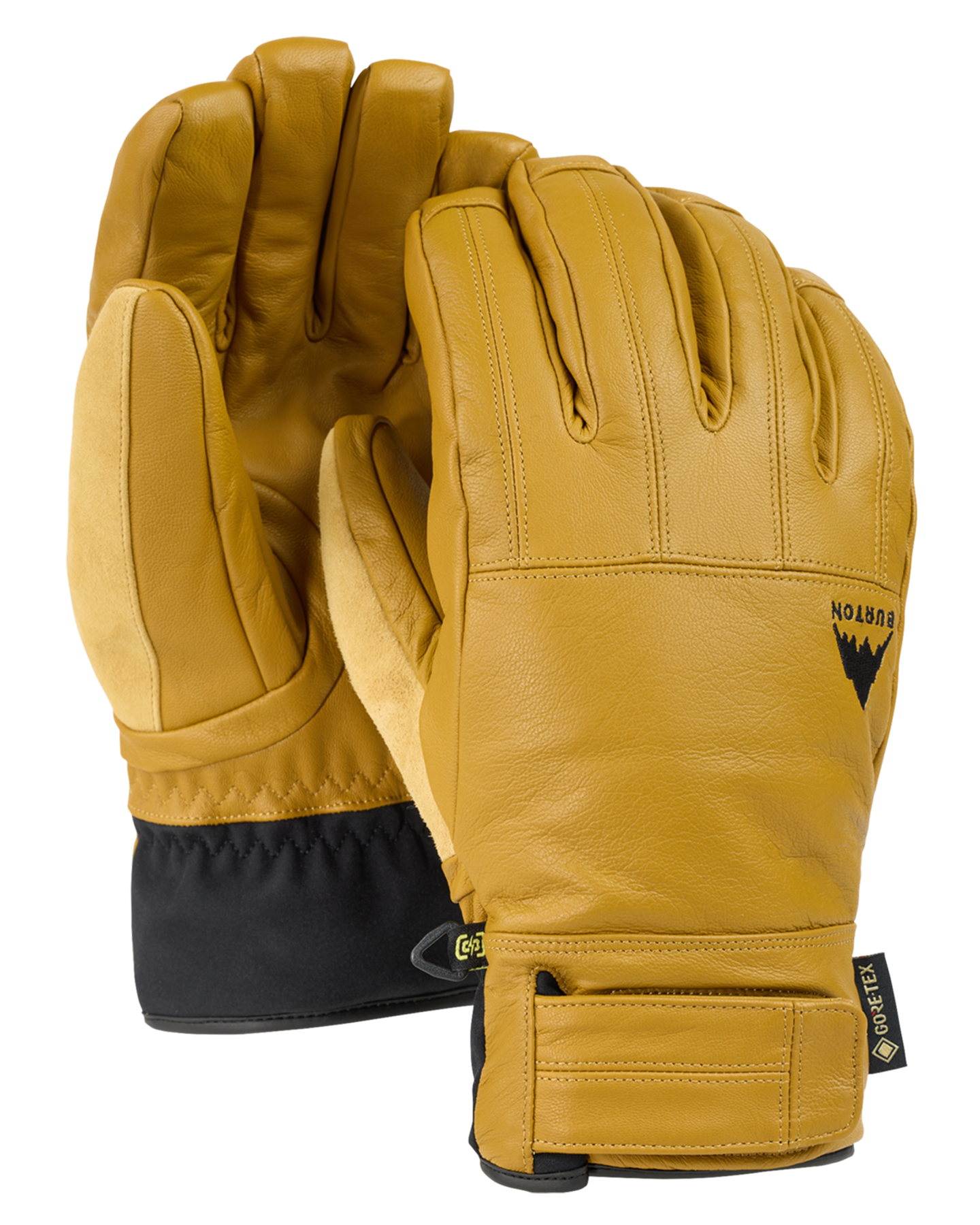 Burton Men's Gondy Gore-Tex Leather Snow Gloves - Rawhide Men's Snow Gloves & Mittens - Trojan Wake Ski Snow