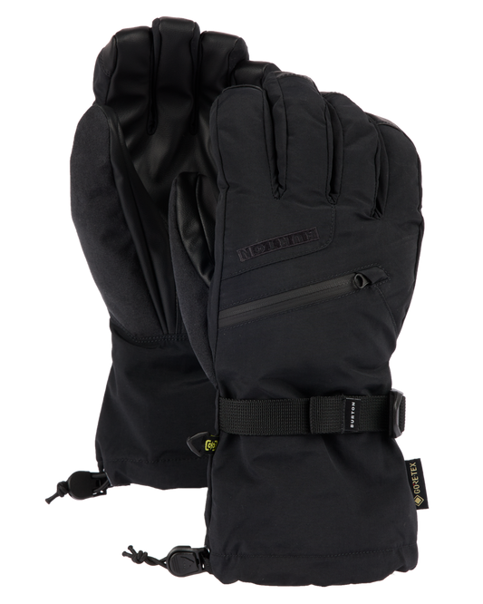 Burton Men's Gore-Tex Snow Gloves - True Black Men's Snow Gloves & Mittens - Trojan Wake Ski Snow