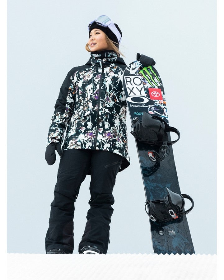 Roxy Gore-Tex Stretch Spridle Womens Pant - Anthracite - 2022 (L) Women's Snow Pants - Trojan Wake Ski Snow