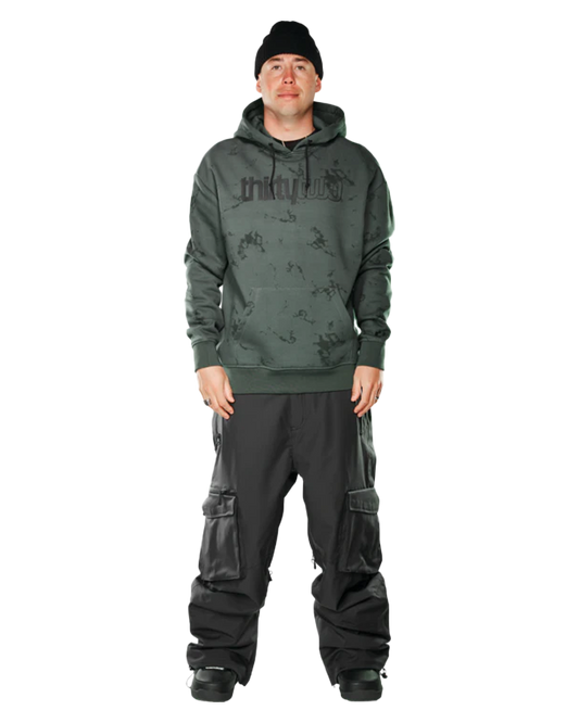 Thirtytwo Double Tech Hoodie - Black/Charcoal Hoodies & Sweatshirts - Trojan Wake Ski Snow