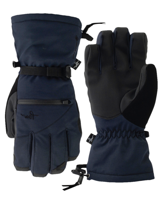 POW Cascadia GTX Long Womens Glove + Warm - Black - 2023 Women's Snow Gloves & Mittens - Trojan Wake Ski Snow