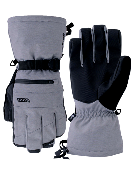 POW Wayback GTX Kids' Glove - Grey - 2023 Kids' Snow Gloves & Mittens - Trojan Wake Ski Snow